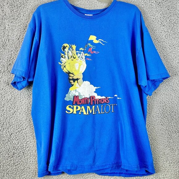 VTG Monty Python's SPAMALOT Comedy Movie Promo T Shirt Size XL - Picture 1 of 5